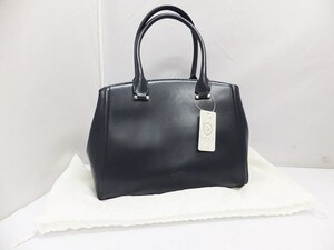 タグ付き・未使用品 GRES PARIS グレ レザーハンドバッグ 牛革 IAT-028560 黒 ブラック 約28cm×21cm×14cm / マダム・グレ