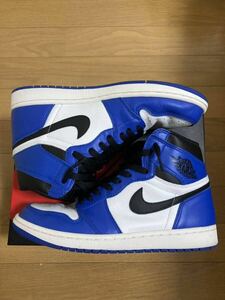 Nike AIR JORDAN1 HIGH OG ゲームロイヤル27.5cm 中古　ジョーダン1 supreme