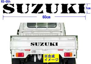 RS-05h ☆　SUZUKI　（Top Secret）グラフィックロゴステッカー（大）キャリー　CARRY　エブリイEVERY