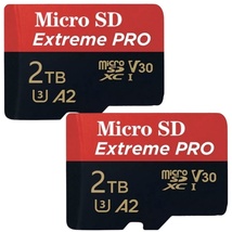 【2枚セット】　2TB microSD　★アダプター、プラケース付き★　マイクロSD microSDカード SDカード 1TB 2テラ 1TB １テラ 128GB 64GB_画像1