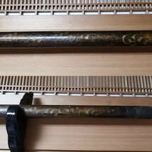 槍蔦紋唐草蒔絵拵え揃一式 一間半長尺拵え 253cm /1.4kg 刀装具 武具 小道具 槍拵え 金具 槍術 棒術 居合術 武術 武道 装飾_画像9