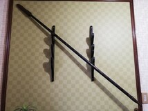 袋槍拵え一式　袋槍しゃっぽ付き　一間槍　武具　刀装具　拵え【全長】182cm /1.0kg【柄】163cm 径22.8Φテーパー31.5Φ堅木黒塗り木端巻　_画像10