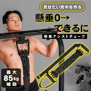 【新品】STEADY 懸垂アシストチューブ ハンドル付き/多彩なトレーニング 85㎏ 筋トレ 懸垂バー 懸垂マシン