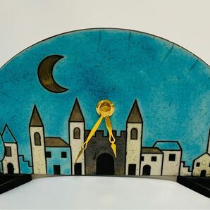 希少【美品】イタリア製 アントニオ ザッカレラ 置き時計 陶器 アンティーク 時計の画像2
