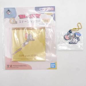 【中古・未使用品】[2点セット] TOM&JERRY トム&ジェリー トムとジェリー トムジェリ 一番くじ G賞 ステーショナリー 他 ラバーストラップ