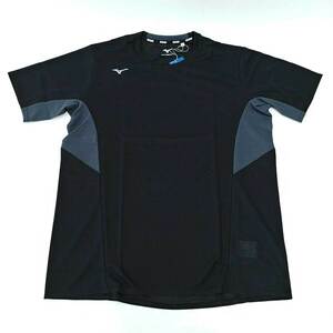 【中古・未使用品】ミズノ ドライエアロフローTシャツ 3XL ブラック 32MA102109 メンズ MIZUNO スポーツウェア