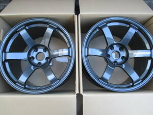 ◆即納品 RAYS TE37 SAGA S-plus 18-11J +45 5H-114.3 MM ダイヤモンドダーク ガンメタ 2本◆TE37 SL CE28 ZE40 TE37V NE24