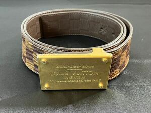 A/1802 LOUIS VUITTON ルイヴィトン モノグラム ベルト 全長約110cm ウエスト88〜98cm