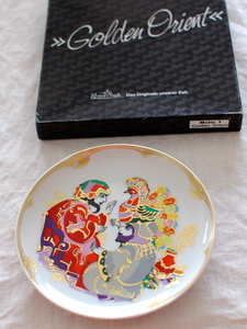  Rosenthal ×byorun* vi mb Lad decoration plate [Golden Orient MOTIV I]