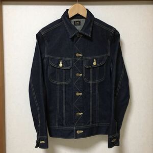 日本製 Lee 101J デニムジャケット Sサイズ インディゴ USED リー 10411 トラッカージャケット メンズ アメカジ 古着 made in JAPAN