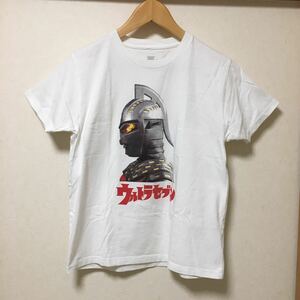 送料込 graniph ウルトラセブン プリントT Sサイズ white USED グラニフ Tシャツ 白 ウルトラマン 古着 円谷