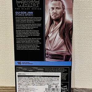 新品未開封 スターウォーズ ブラックシリーズ 6インチ クワイ＝ガン・ジン フォースの霊体 BLACK SERIES QUI-GON JINN FORCE SPIRITの画像2