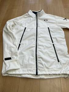 新品同様 美品 オークリー OAKLEY ジャケット ゴルフLight Jacket ナイロンジャケット ウインドブレーカー ブルゾン ホワイト ジャケット