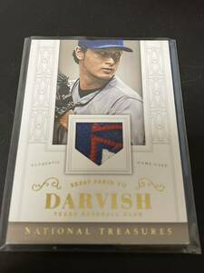 2014 National Treasures Darvish Yu Patch Card ダルビッシュ　パッチ　/25