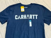 新品 carhart カーハート キャンプグラフィック 半袖 Tシャツ S紺 大き目サイズ リラックスフィット キャンプ セレクトショップ 日本未発売_画像3