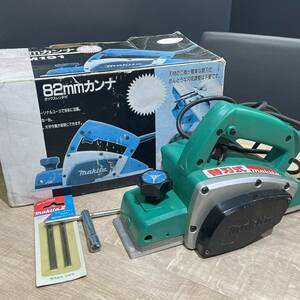 ★ 1円スタート!! 動作確認済!! ★ makita マキタ 電気カンナ M191 電動かんな 電動工具 DIY 緑 グリーン 82mmカンナ ボックスレンチ付 DA0