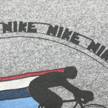 激レア 80s usa vintage NIKE ナイキ 紺タグ サークル ゴツナイキ サイクリング Tシャツ ロンT 長袖 _画像6