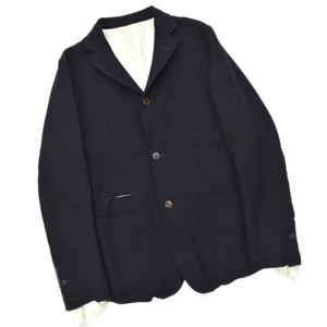 良品 TAKAHIROMIYASHITA The soloist. 13AW sport jacket ソロイスト スポーツジャケット 裁断 切りっぱなし テーラードジャケット size.48