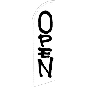 チェンジバナーS (セイルタイプ) Lサイズ OPEN オープン (白) No.52063