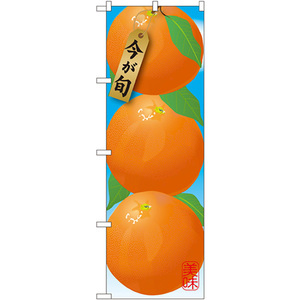 のぼり旗 2枚セット みかん 濃オレンジ 絵旗 SNB-1448