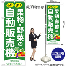 のぼり旗 2枚セット 果物・野菜の自動販売機 SNB-9745_画像2