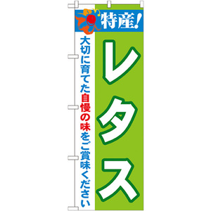 のぼり旗 3枚セット 特産 レタス No.21493