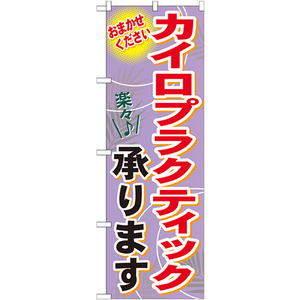 のぼり旗 3枚セット カイロプラクティック承ります GNB-1330