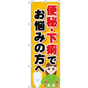 のぼり旗 3枚セット 便秘下痢でお悩みの方へ GNB-4124