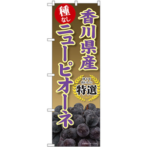 のぼり旗 3枚セット 香川県産種なしニューピオーネ SNB-9829