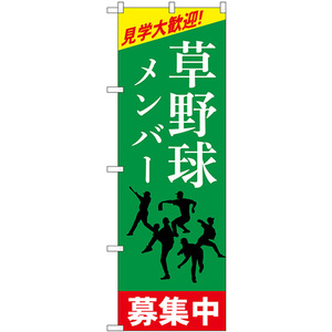 のぼり旗 草野球メンバー募集中 GNB-3363