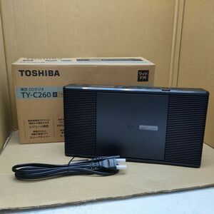 東芝 CDラジオ TY-C260 ワイドFM ブラック TOSHIBA