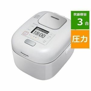 炊飯器 配送料込 2019年 3合 可変圧力IH Wおどり炊き SR-JW058-W パナソニック Panasonic