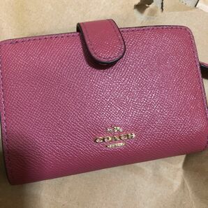 COACH 二つ折り財布 ピンク コーチ