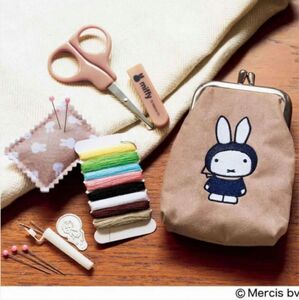 新品 miffy がま口ポーチ ソーイングセット 裁縫