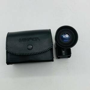 【希少】カメラ 変倍 アングルファインダー MINOLTA 革ケース付き 美品 当時物 レトロ L字 20240313G02