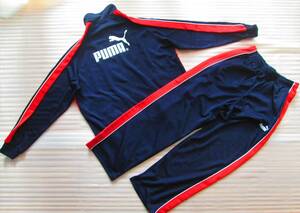 【未使用】PUMA ◆ 150サイズ / 上下 セットアップ / 紺色・赤色 / 高品質でオススメ！