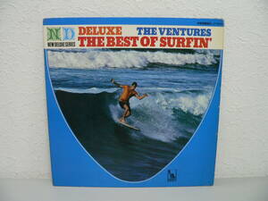 #1871D　LPレコード　DELUXE　THE VENTURES　THE BEST OF SURFIN'　赤盤