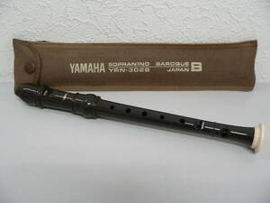 #3738A　YAMAHA　SOPRANINO　リコーダー　TRN-302B　簡易清掃済