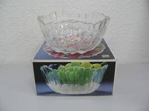 #3777　HOYA CRYSTAL　サラダボール　直径：18cm　未使用