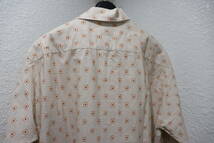即決 2000年代初頭 DRIES VAN NOTEN ドリスヴァンノッテン 素敵な小紋総柄 カバーオール シャツジャケット シャツ オープンカラーシャツ 44_画像8