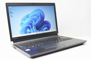 1円スタート ノートパソコン Windows11 東芝 dynabook R73 第7世代 Core i5 メモリ8GB SSD256GB Windows10 カメラ 軽量 コンパクト