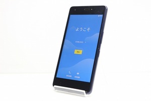 au 京セラ Qua phone QZ KYV44 SIMロック解除済み SIMフリー Android スマートフォン 残債なし 32GB ブルー