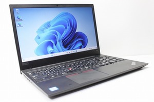 ノートパソコン Windows11 中古 LENOVO ThinkPad E590 大画面 15.6インチ 第8世代 Core i3 SSD256GB メモリ8GB Windows10 カメラ 10キー