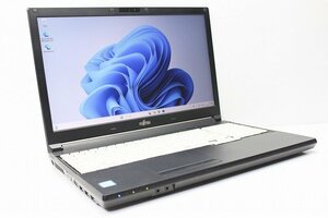 1 иен старт ноутбук Windows11 Fujitsu LIFEBOOK A577 15.6 дюймовый DVD Drive no. 7 поколение Core i5 SSD256GB память 8GB Windows10