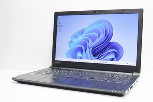 ノートパソコン Windows11 中古 東芝 Dynabook B65 大画面 15.6インチ 第8世代 Core i3 SSD256GB メモリ4GB カメラ 10キー