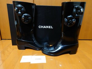 ☆CHANEL☆シャネル☆カメリア☆レインシューズ☆長靴☆靴☆