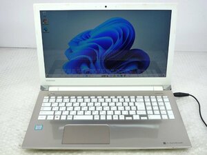 ●●東芝 TOSHIBA dynabook T55/AG / i3-6100U / 4GBメモリ / 1TB HDD / 15.6型 / バッテリー無し 【 中古ノートパソコン ITS JAPAN】