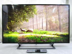 ◎TOSHIBA 東芝 REGZA 43V型 4K対応 液晶テレビ 外付けHDD対応 43G20X 2015年製 リモコン付き 直接引取OK w3810