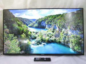 ◎SONY ソニー BRAVIA 49V型 フルハイビジョン 4K液晶テレビ KJ-49X8500C 高画質プロセッサーX1/ロングダクトスピーカー 2015年製 ｗ3119