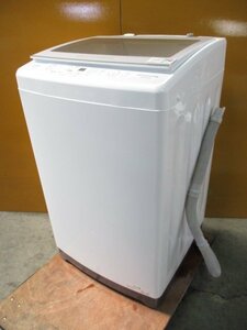 ◎AQUA アクア 全自動洗濯機 9kg 簡易乾燥 立体水流の3Dパワフル洗浄 AQW-V9MBK 2022年製 取説付き 直接引取OK w3211